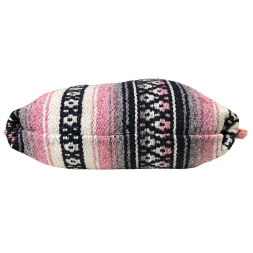 Oversized, large 'carpet' or tapestry style bag with pompoms - Picture 7 of 13